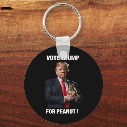 Vote Trump For Peanut The Squirrel 5  キーホルダー (正面)