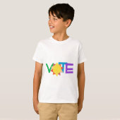 Vote With Sun / Rainbow GOTV Vote Shirt  Tシャツ (正面フル)
