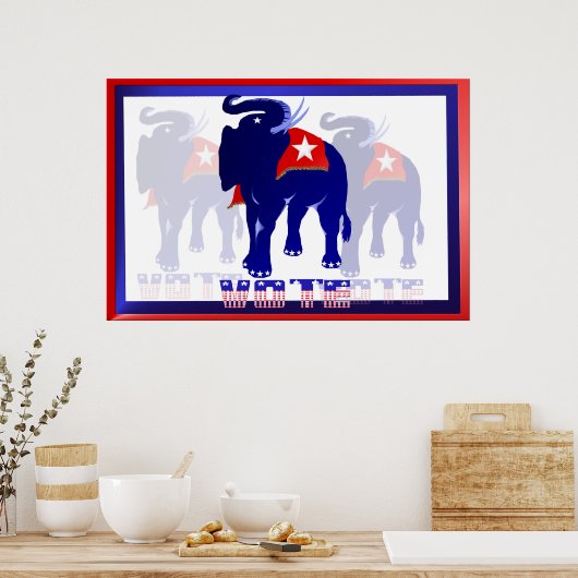 Vote Yard Sign REPUBLICAN Poster ポスター (キッチン)