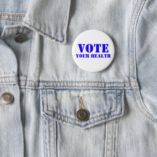 Vote Your Health Button 缶バッジ (インサイチュ)
