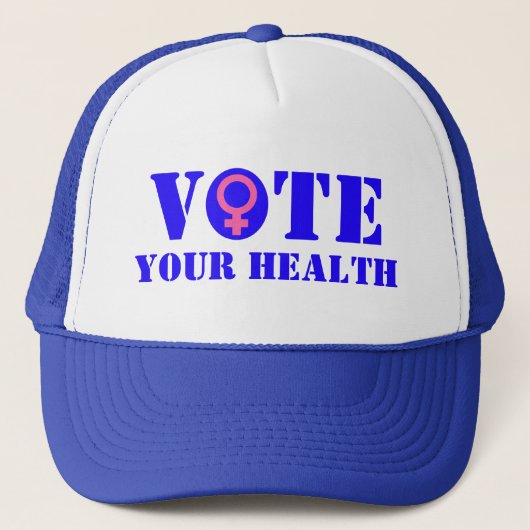 Vote Your Health Trucker Hat キャップ (正面)