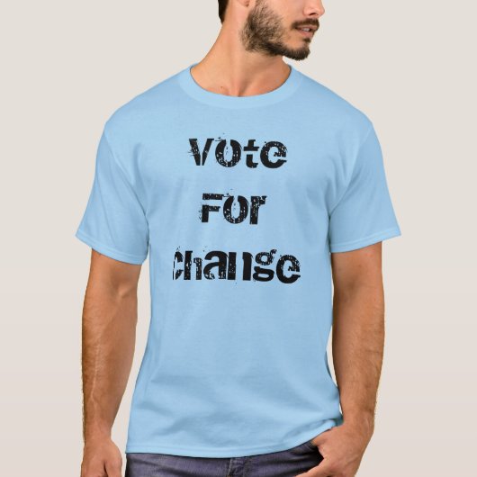 VoteForの変更オバマ Tシャツ (正面)