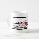 VoteForBacon.comのマグ コーヒーマグカップ (正面左)