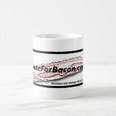 VoteForBacon.comのマグ コーヒーマグカップ (中央)