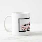 VoteForBacon.comのマグ コーヒーマグカップ (左)