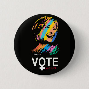voteHILLARY2016 缶バッジ