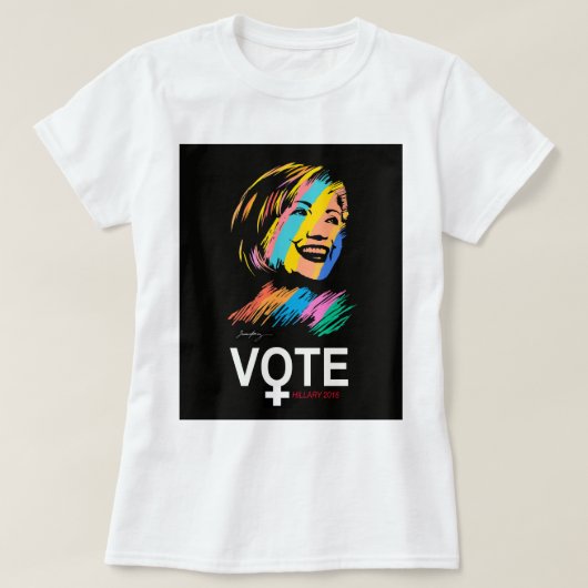 votehillary2016 tシャツ (デザイン正面)