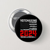VoteMaxing 2024 トランプ大統領選挙 缶バッジ (正面&裏面)