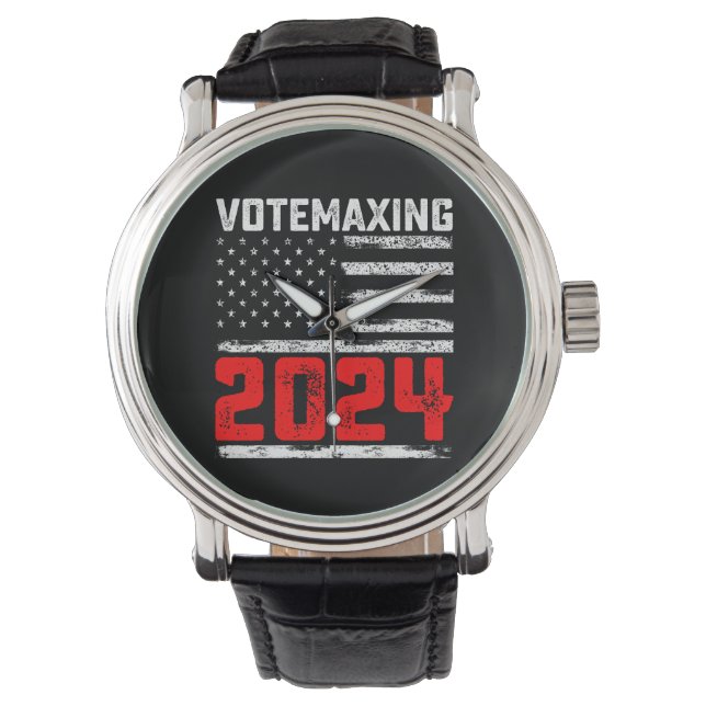 VoteMaxing 2024 トランプ大統領選挙 腕時計 (正面)