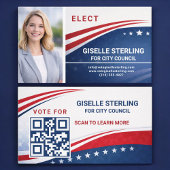 Voter Election Campaign Photo QR Code 名刺