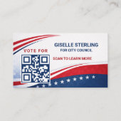 Voter Election Campaign QR Code 名刺 (裏面)