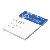 Voting is Not a Spectator Sport Ballot Reminder ノートパッド (回転)