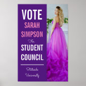 voting poster class president, student council ポスター (正面)