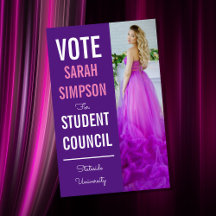 voting poster class president, student council