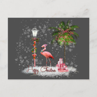 Votos de Natal de Flamingo ポストカード