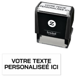 Votre texte unique sur un personnalisable セルフインキングスタンプ