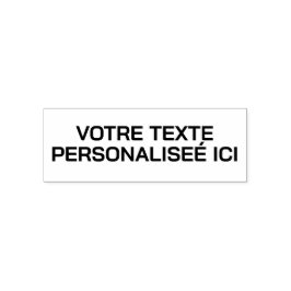 Votre texte unique sur un personnalisable セルフインキングスタンプ