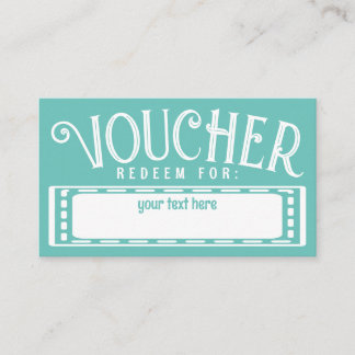 Voucher Ticket Template Customizable Card Add Text コーリングカード