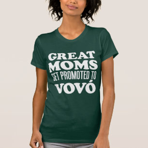 Vovoのポルトガル人の祖母に促進されるすばらしいお母さん Tシャツ