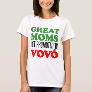 Vovo (ポルトガルの祖母)に促進されるすばらしいお母さん tシャツ