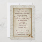 Vow Renewal-フローラブランチoval photo frame 招待状 (裏面)