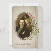 Vow Renewal-フローラブランチoval photo frame 招待状 (正面)