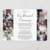 Vow Renewal 7 Photo Sequel結婚のお祝い 招待状 (正面)