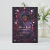 Vows Beyond the Veil – Gothic Wedding Art  出欠カード (スタンド正面)