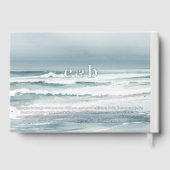 Vows Coastalエレガントのモノグラ結婚ム ゲストブック (裏面)