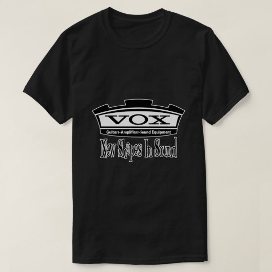 VOX、サウンドクラシックTシャツの新しい形状 Tシャツ (デザイン正面)