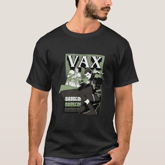 Vox Machina Vaxとダガーの伝説 Tシャツ (正面)