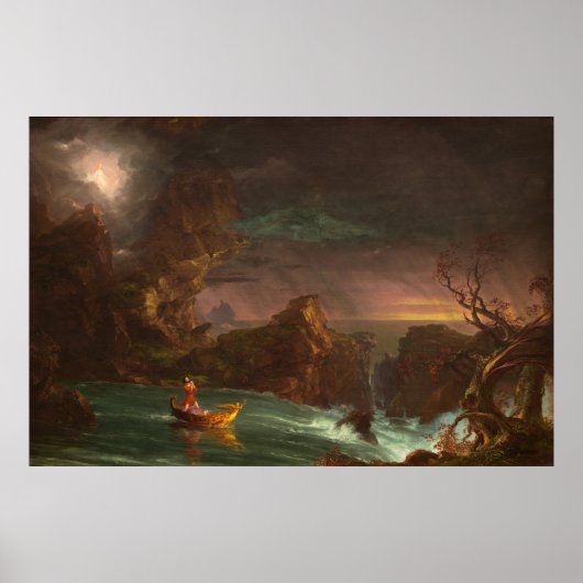 Voyage of Life: Nomth (1842) — Thomas Cole ポスター (正面)