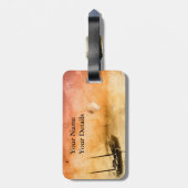 Voyage Steampunkラゲッジタグパーソナライズされた ラゲッジタグ (裏面縦)