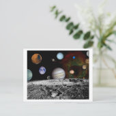 Voyager画像太陽ののシステム・モンタージュ ポストカード (スタンド正面)