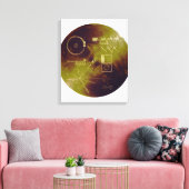Voyager 1と2地球の黄金記録音 キャンバスプリント (インサイチュ (リビング))