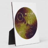 Voyager 1と2地球の黄金記録音 フォトプラーク (側面)