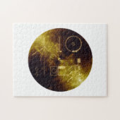 Voyager 1 + 2 Sounds of Earth Record金ゴールドカバー ジグソーパズル (横)