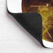 Voyager 1 + 2 Sounds of Earth Record金ゴールドカバー マウスパッド (コーナー)