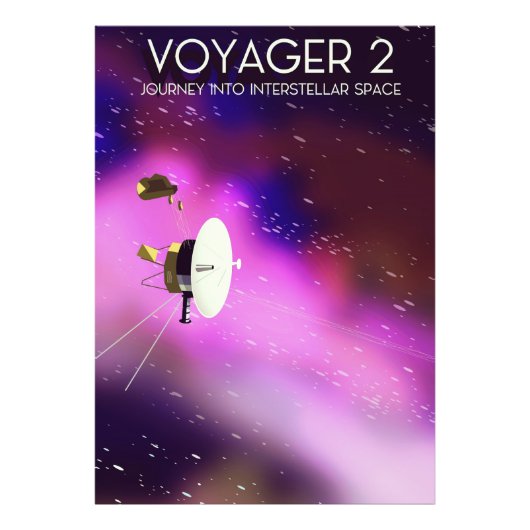 Voyager 2 – 星間の宇宙への旅 フォトプリント            (正面)