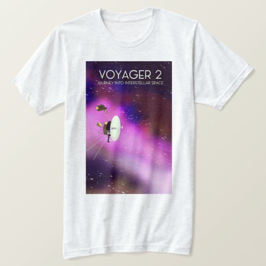 Voyager 2 – 星間の宇宙への旅 tシャツ (デザイン正面)