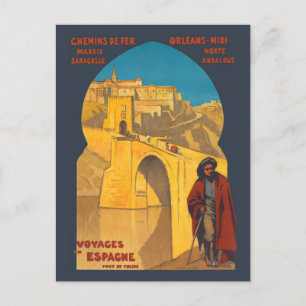 Voyages en Espagne Pont de Tolede Vintageポスター ポストカード