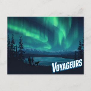 Voyageurs オーロラ・ボレアリス・アート ポストカード