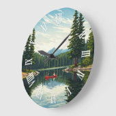 Voyageurs National Park Minnesota Travel ラージ壁時計 (傾斜)