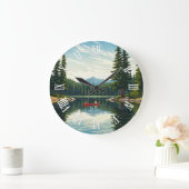 Voyageurs National Park Minnesota Travel ラージ壁時計 (ホーム)