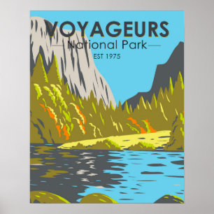 Voyageurs National Park Minnesota Vintage ポスター