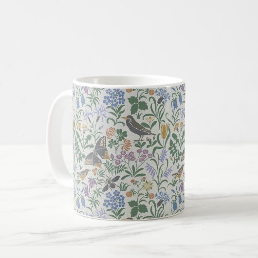Voysey's Garden 2 コーヒーマグ コーヒーマグカップ (正面左)
