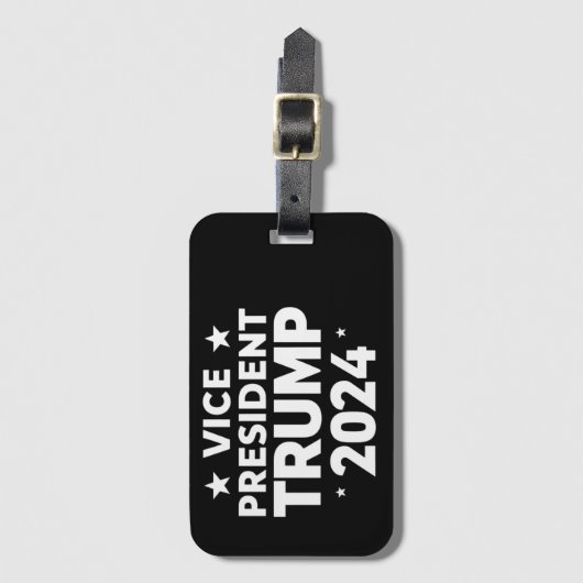 VPトランプおもしろい選挙ジョーバイデン氏おもしろい引用文 ラゲッジタグ (正面縦)