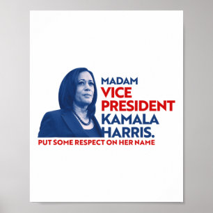 Vp Kamala Harris彼女の名前を尊敬2020 Joe Bide ポスター