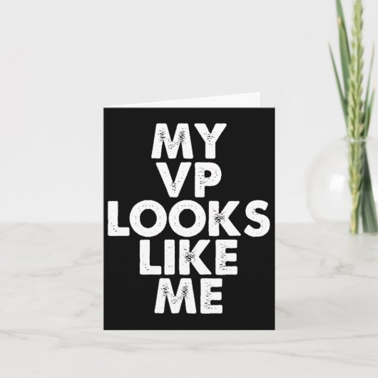 Vp Like Me Kamala Harris Feminist Gift カード (正面)