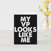 Vp Like Me Kamala Harris Feminist Gift カード (黄色い花)